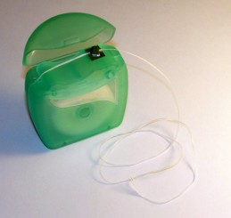 dental floss container flossing