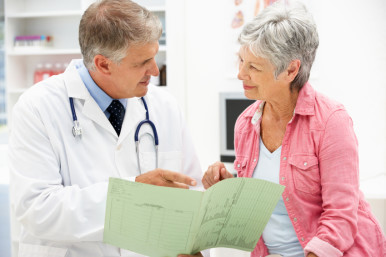 Doctor with female patient