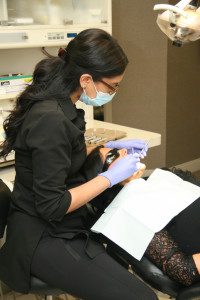 A patient having their teeth cleaned at Willowbrook Park Dental, a member 123 Dentist clinic.