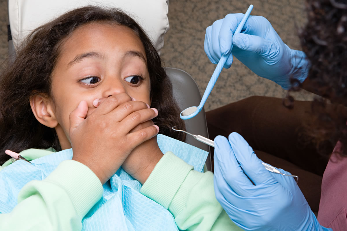 Kids can be scared at the dentist