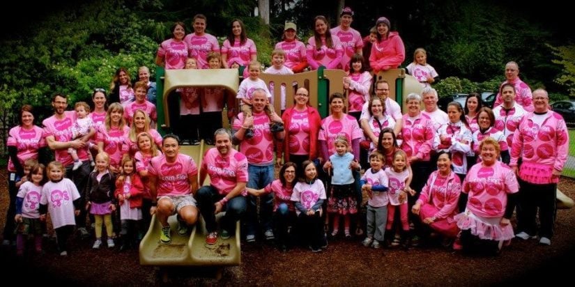 Pink for Christmas in West Vancouver