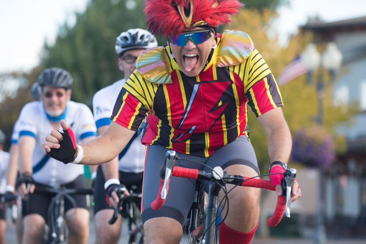 Representing David Bowie in the Ride to Conquer Cancer