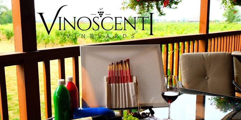 Paint Night at Vinoscenti Vineyards in Surrey
