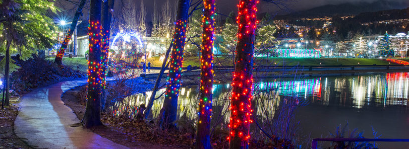 Coquitlam Christmas Lights at Lafarge in Port Coquitlam