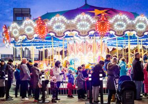 Christmas Carousel in Downtown Vancouver 