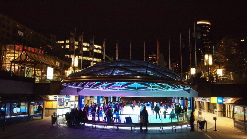 Robson Square Ice Skating 2019 in Vancouver