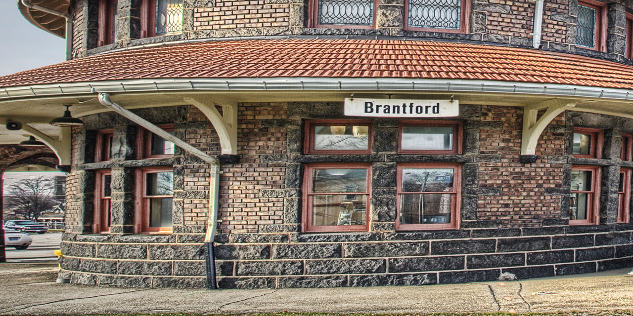 Railway Station at Brantford Ontario