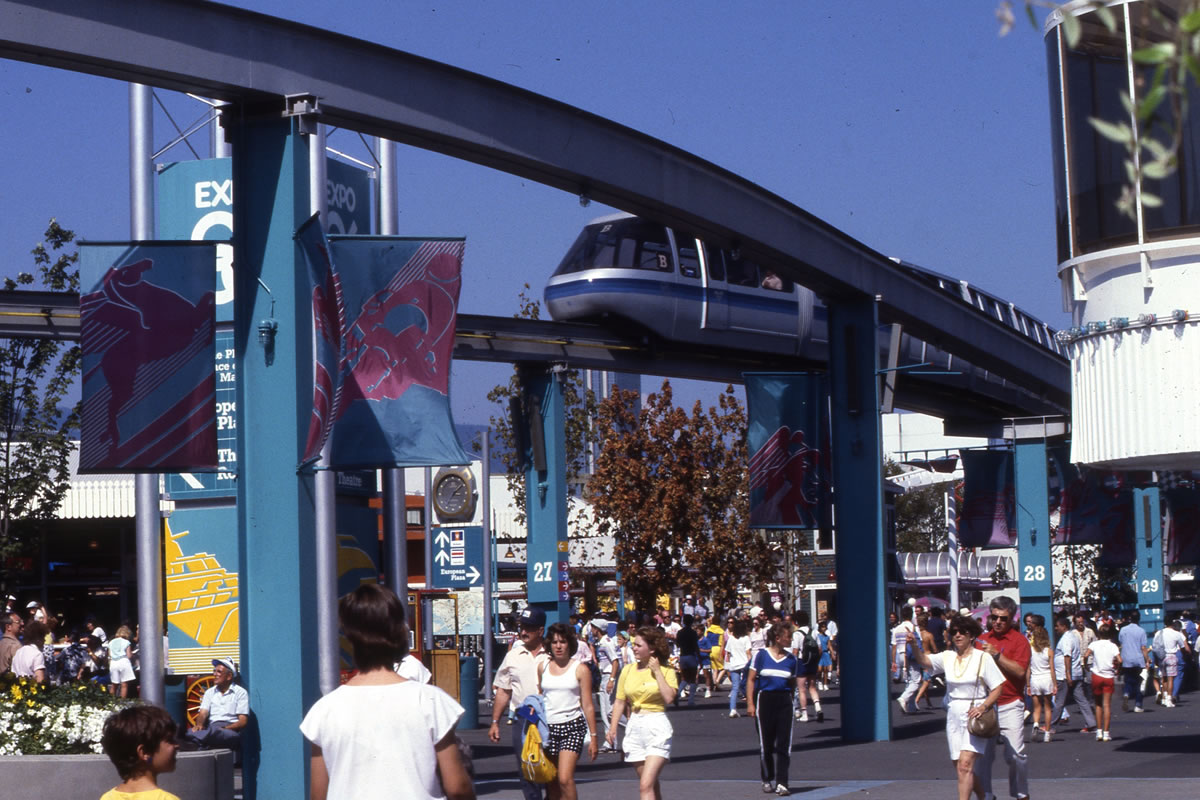 Expo 86 Monorail in Vancouver